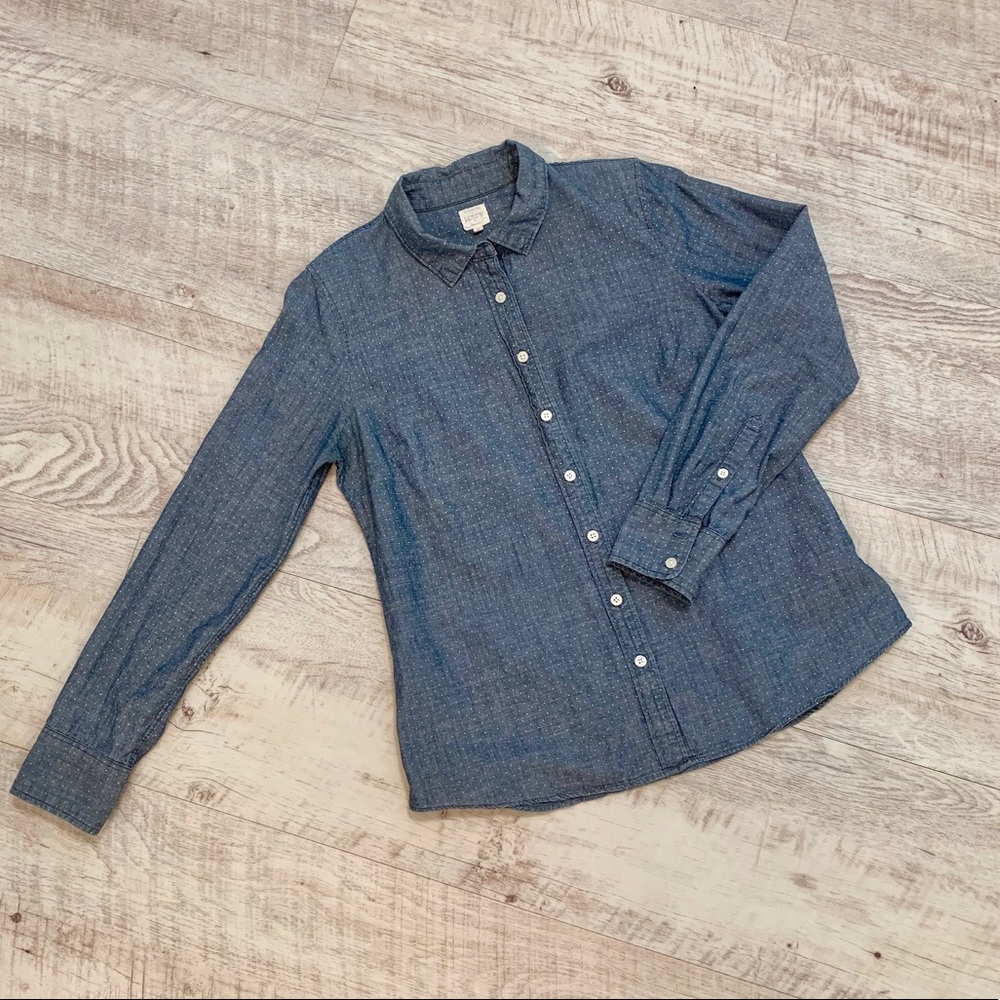 J. Crew The Perfect Shirt Chambray